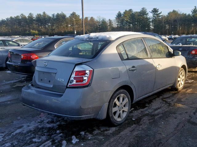 3N1AB61E27L609263 - 2007 NISSAN SENTRA 2.0 GRAY photo 4