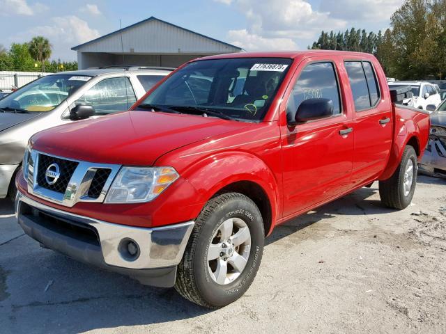 1N6AD0ER5AC429776 - 2010 NISSAN FRONTIER C RED photo 2