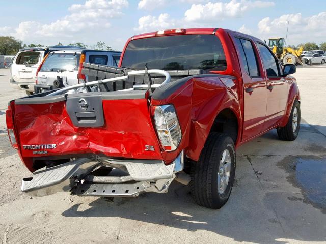 1N6AD0ER5AC429776 - 2010 NISSAN FRONTIER C RED photo 4