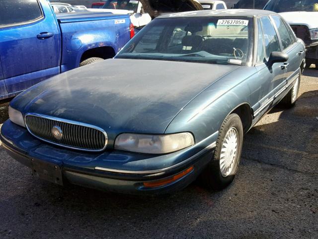 1G4HP52K3VH583095 - 1997 BUICK LESABRE CU BLUE photo 2