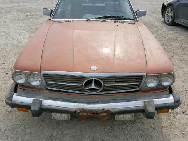 10704412062526 - 1980 MERCEDES-BENZ 450 SL ORANGE photo 7