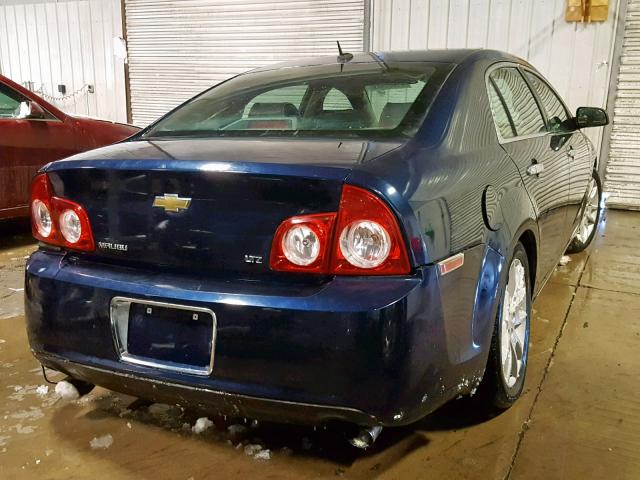 1G1ZK57708F255038 - 2008 CHEVROLET MALIBU LTZ BLUE photo 4