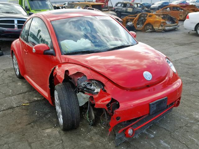 3VWCD21C23M434084 - 2003 VOLKSWAGEN NEW BEETLE RED photo 1