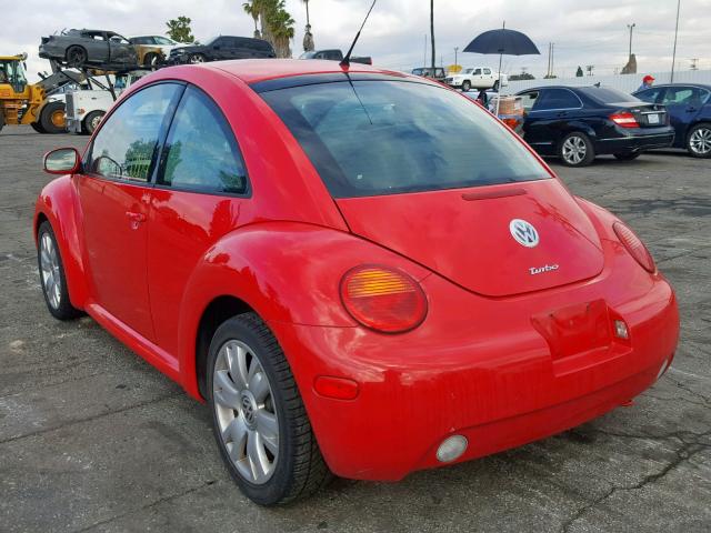 3VWCD21C23M434084 - 2003 VOLKSWAGEN NEW BEETLE RED photo 3