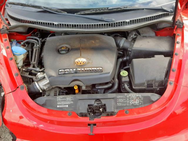 3VWCD21C23M434084 - 2003 VOLKSWAGEN NEW BEETLE RED photo 7