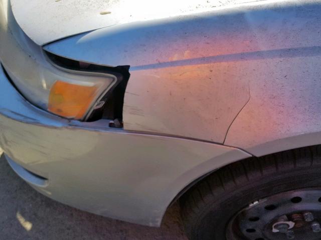 1G8AG52F43Z101163 - 2003 SATURN ION LEVEL SILVER photo 9