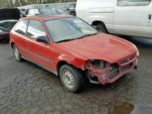 2HGEJ6349TH126900 - 1996 HONDA CIVIC DX RED photo 1