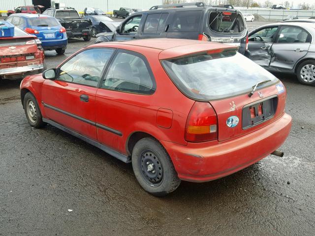 2HGEJ6349TH126900 - 1996 HONDA CIVIC DX RED photo 3