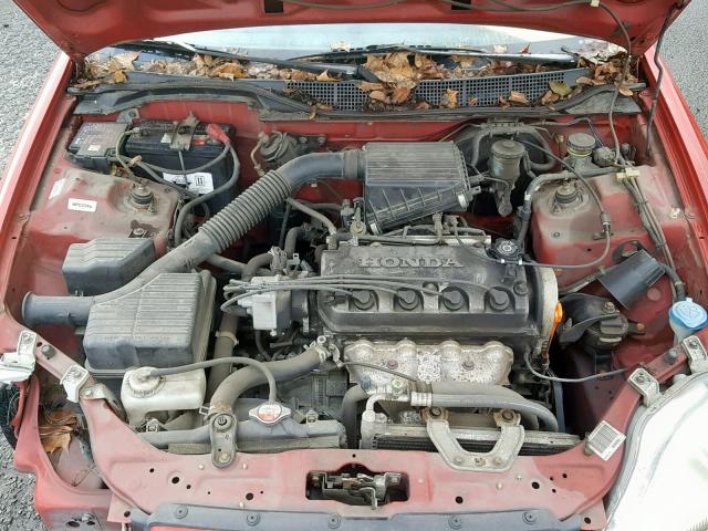 2HGEJ6349TH126900 - 1996 HONDA CIVIC DX RED photo 7