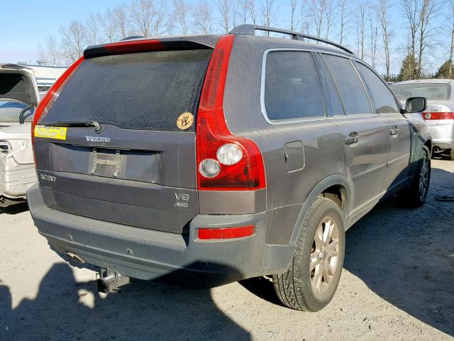 YV1CZ852151189829 - 2005 VOLVO XC90 V8 GRAY photo 4