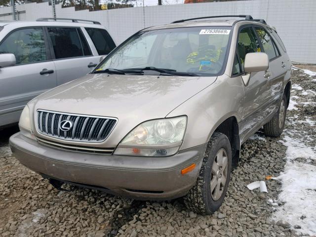 JTJHF10U110183529 - 2001 LEXUS RX 300 BEIGE photo 2