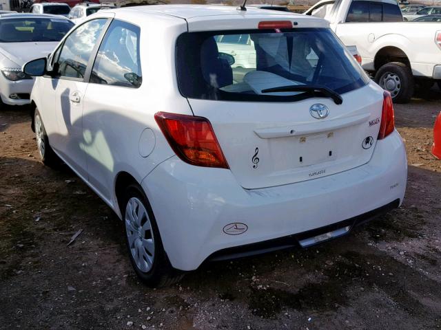 VNKJTUD37HA073404 - 2017 TOYOTA YARIS L WHITE photo 3