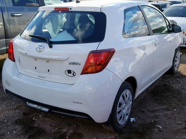 VNKJTUD37HA073404 - 2017 TOYOTA YARIS L WHITE photo 4