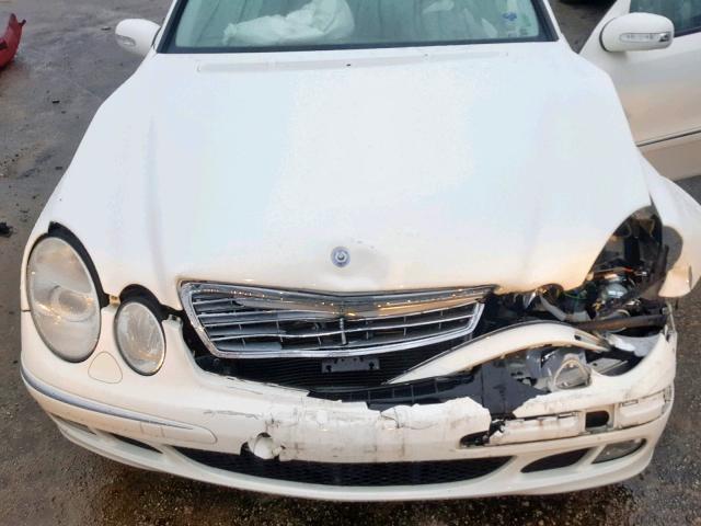 WDBUF26J06A955328 - 2006 MERCEDES-BENZ E 320 CDI WHITE photo 7