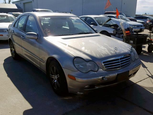 WDBRF61J34F531534 - 2004 MERCEDES-BENZ C 240 SILVER photo 1