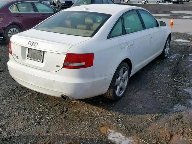 WAUAH74FX8N042496 - 2008 AUDI A6 3.2 WHITE photo 4