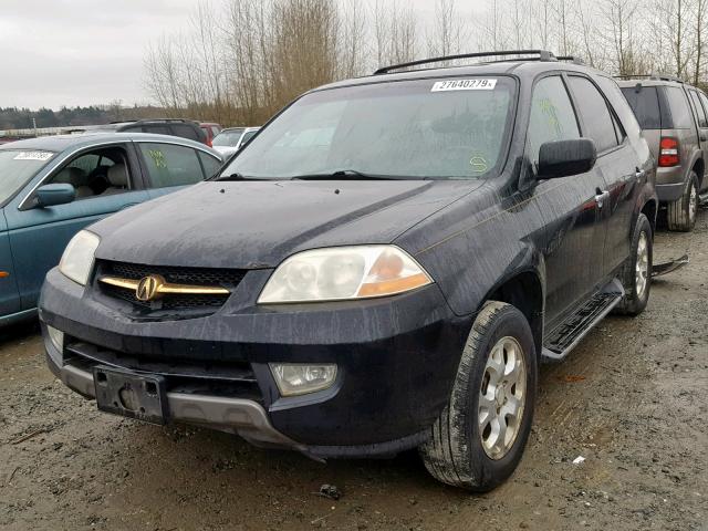 2HNYD18862H539917 - 2002 ACURA MDX TOURIN BLACK photo 2