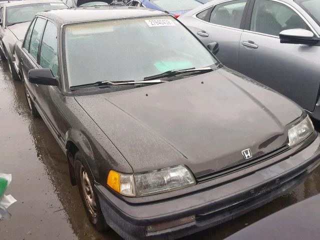 JHMED3547MS012128 - 1991 HONDA CIVIC DX GRAY photo 1