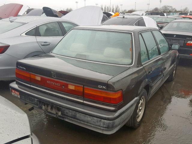 JHMED3547MS012128 - 1991 HONDA CIVIC DX GRAY photo 4