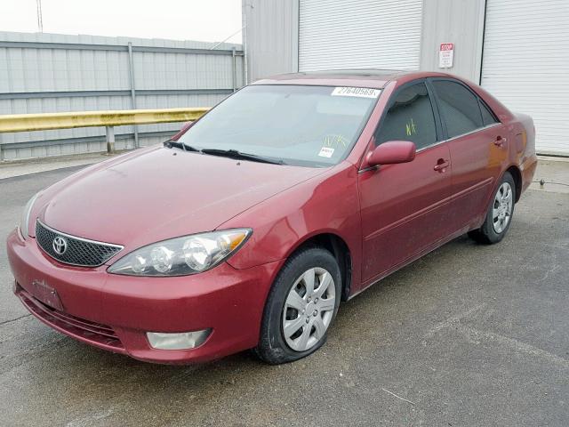 4T1BE32K15U093410 - 2005 TOYOTA CAMRY LE MAROON photo 2