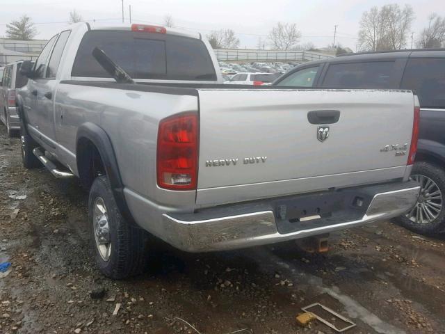 3D7KS28D05G794903 - 2005 DODGE RAM 2500 S SILVER photo 3