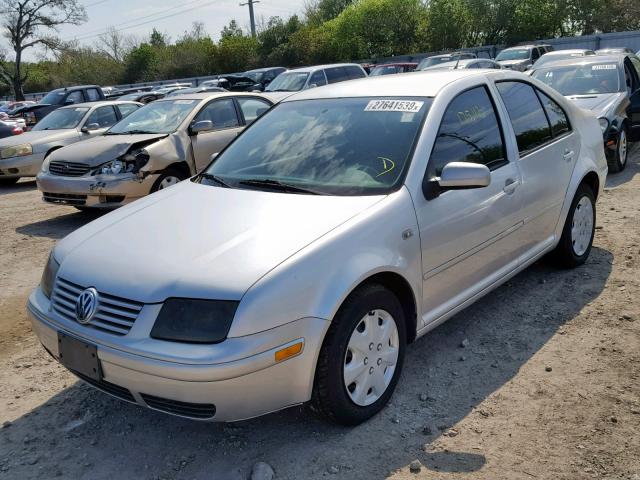 3VWRC29M9YM016283 - 2000 VOLKSWAGEN JETTA GL SILVER photo 2