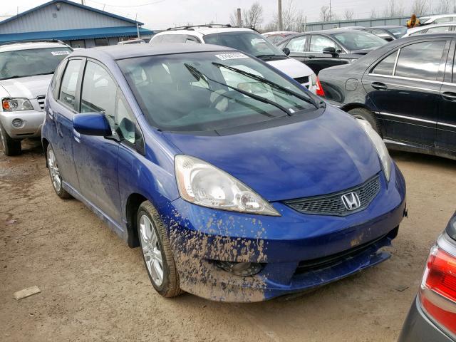 JHMGE88459S007709 - 2009 HONDA FIT SPORT BLUE photo 1