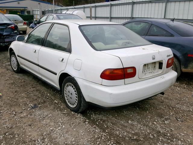 1HMEH9695SS009937 - 1995 HONDA CIVIC WHITE photo 3