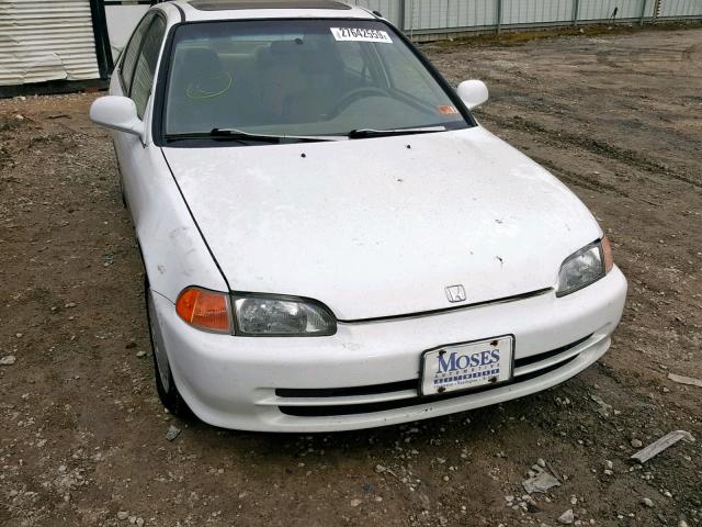 1HMEH9695SS009937 - 1995 HONDA CIVIC WHITE photo 9