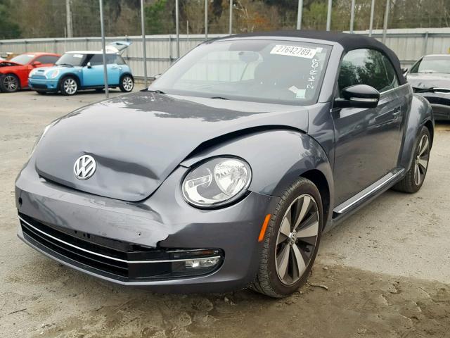 3VW7A7AT4DM815315 - 2013 VOLKSWAGEN BEETLE TUR GRAY photo 2
