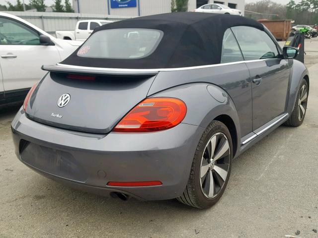 3VW7A7AT4DM815315 - 2013 VOLKSWAGEN BEETLE TUR GRAY photo 4