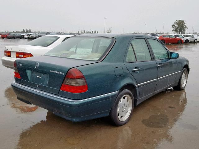 WDBHA24G3XA761370 - 1999 MERCEDES-BENZ C230 KOMPR GREEN photo 4