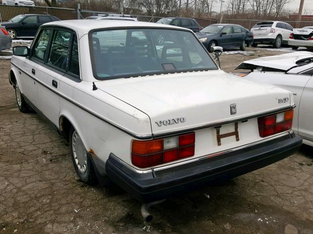 YV1AA8848M1431543 - 1991 VOLVO 240 WHITE photo 3