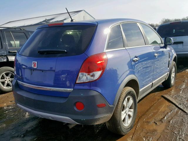 3GSCL33P28S581816 - 2008 SATURN VUE XE BLUE photo 4