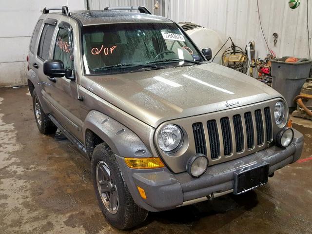 1J4GL38K65W539492 - 2005 JEEP LIBERTY RE TAN photo 1