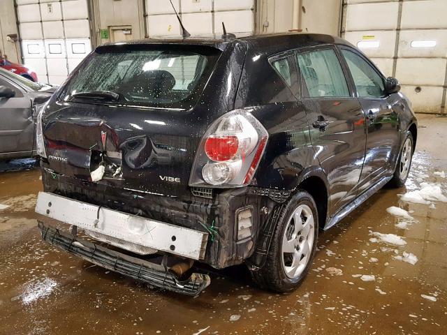 5Y2SP6E84AZ418015 - 2010 PONTIAC VIBE BLACK photo 4