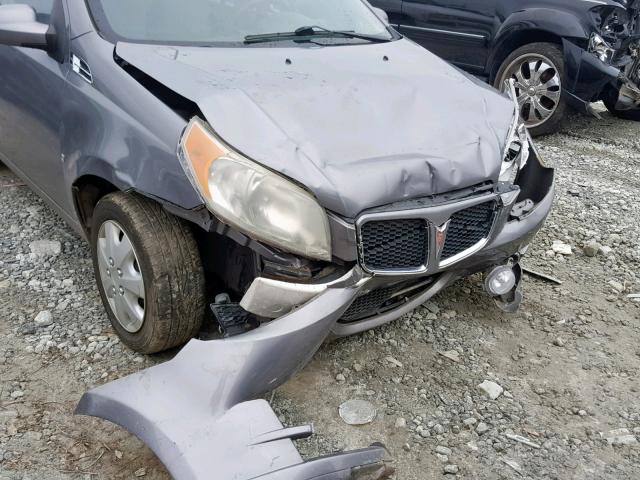 KL2TD66E69B655632 - 2009 PONTIAC G3 GRAY photo 9