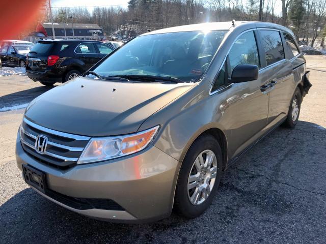 5FNRL5H20DB072762 - 2013 HONDA ODYSSEY LX TAN photo 2