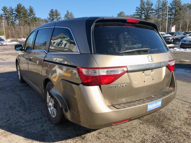 5FNRL5H20DB072762 - 2013 HONDA ODYSSEY LX TAN photo 3