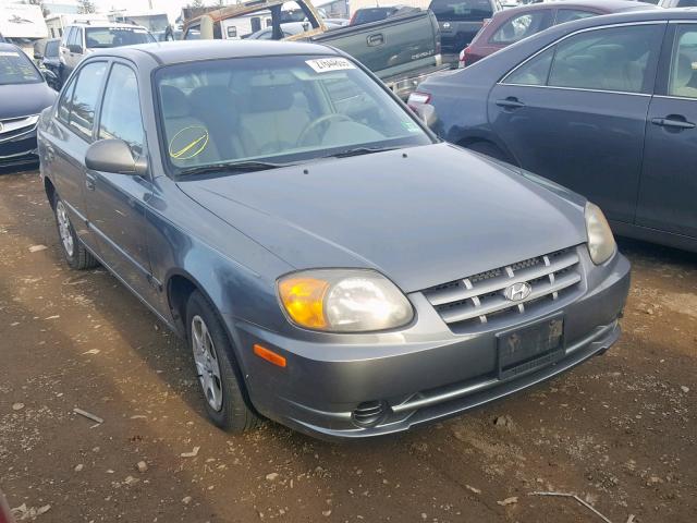 KMHCG45C34U508282 - 2004 HYUNDAI ACCENT GL GRAY photo 1