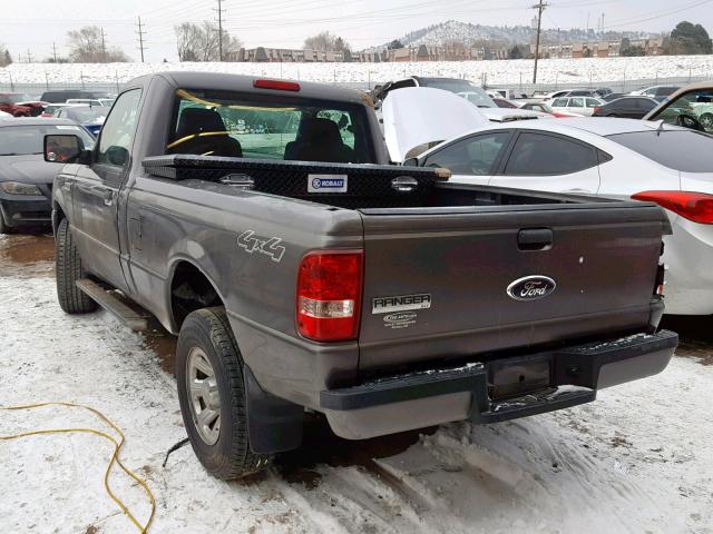 1FTYR11U16PA91439 - 2006 FORD RANGER GRAY photo 3