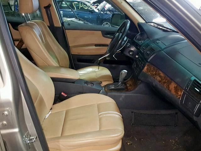 WBXPC93427WF08380 - 2007 BMW X3 3.0SI BROWN photo 5