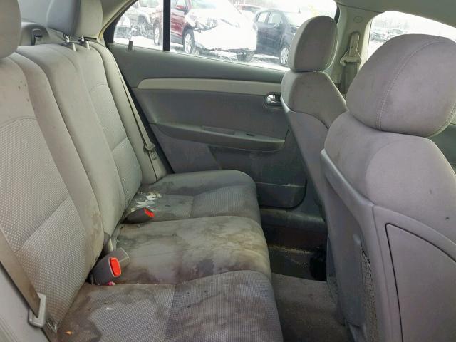 1G1ZG57B584303893 - 2008 CHEVROLET MALIBU LS GRAY photo 6
