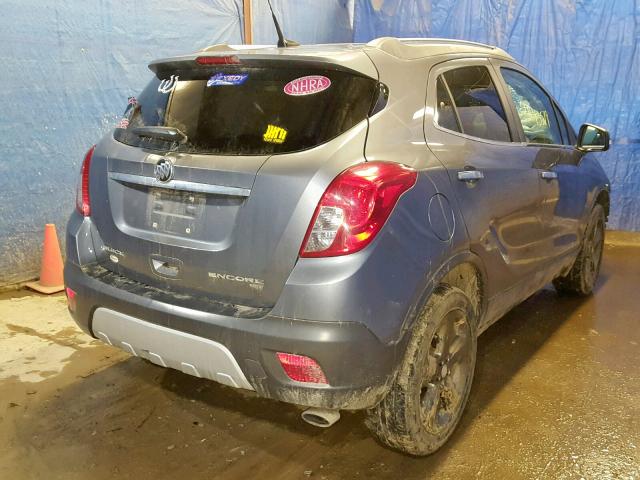 KL4CJESB0EB718160 - 2014 BUICK ENCORE GRAY photo 4