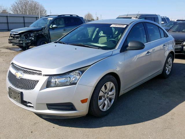 1G1PC5SH8C7229357 - 2012 CHEVROLET CRUZE LS SILVER photo 2