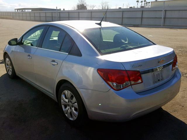 1G1PC5SH8C7229357 - 2012 CHEVROLET CRUZE LS SILVER photo 3