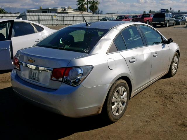 1G1PC5SH8C7229357 - 2012 CHEVROLET CRUZE LS SILVER photo 4