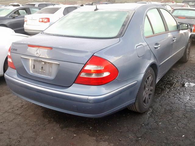 WDBUF56J66A773909 - 2006 MERCEDES-BENZ E 350 BLUE photo 4