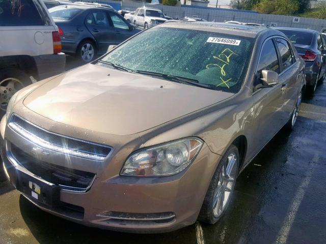 1G1ZJ57B68F285393 - 2008 CHEVROLET MALIBU 2LT TAN photo 2