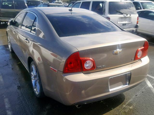 1G1ZJ57B68F285393 - 2008 CHEVROLET MALIBU 2LT TAN photo 3